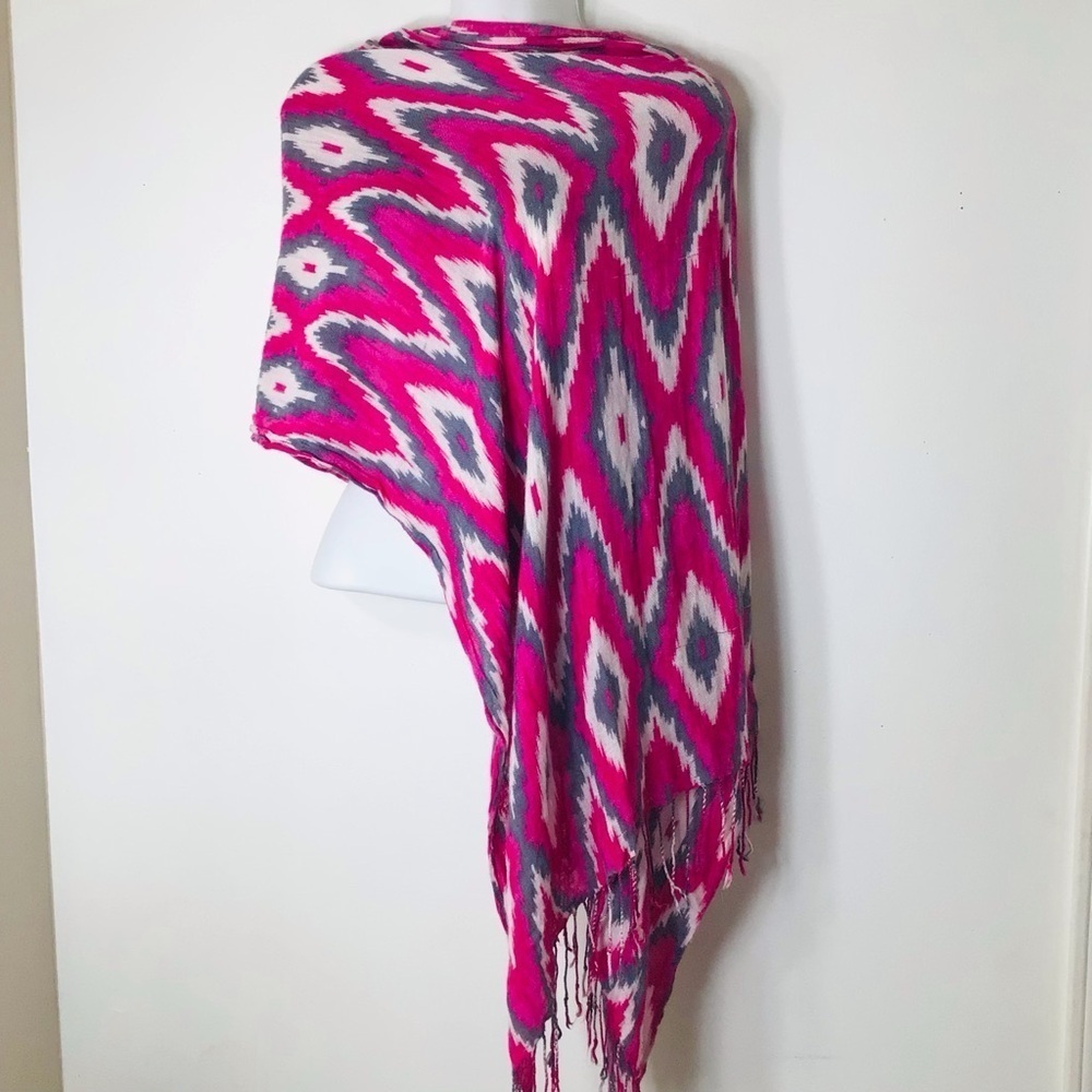 Pashmina scarf women silk pink